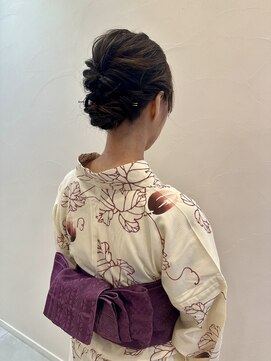 エクリジユウガオカ(equri Jiyugaoka) 浴衣ヘアアレンジ/30代40代50代