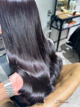 ジル アンク(Jill ankh) 《Jillankh 姫路駅前》ラベンダーグレージュ 髪質改善 ロング