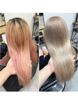 ネクスト 池袋(NEXT)&nbsp;ミルクティー/ロングヘア/ダブルカラー/ハイトーン/池袋