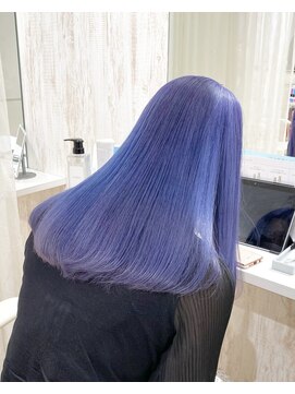 フリーラ 表参道(freera) ＠kamiishi_freera ケアブリーチカラー　ブルーラベンダー