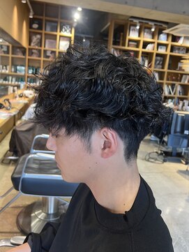 オーガニック ライフ 若葉 鶴ヶ島(organic+life) ツイストスパイラルパーマ束感ショートマッシュ縦落ちツイスパ