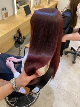 ジーナ 船橋(Zina) 髪質改善＊くびレイヤーピンクベージュ＊美髪【Zina船橋】