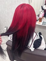 アン ブリーチ 大宮駅東口店(UN BLEACH) レッド×ブラックルーツ