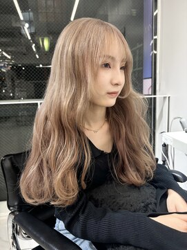 ランテルディ 渋谷(LANTERDIT) ミルクティーベージュ ブリーチ2回