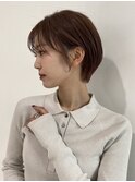 丸みショートシースルーバングくびれショートボブミニボブ