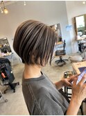 ホイルだけで作るカラーのショートヘア