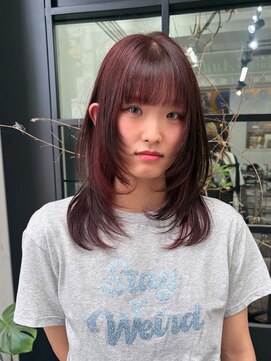 ブレス(bless) ボルドー/ハッシュカット