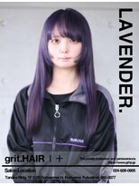 グリット ヘアープラス(grit.HAIR|+)&nbsp;【grit.】ラベンダー/顔まわりレイヤー/郡山