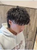 ツイスパ　縦落ち　メンズウルフ