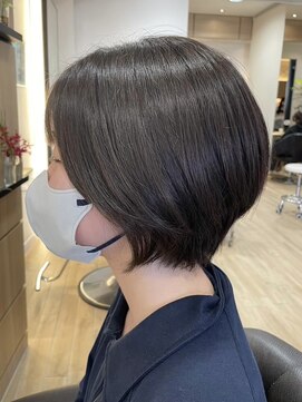 富士見ヶ丘大人ショートボブレイヤーボブ顔周りレイヤーカット