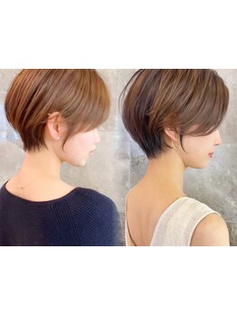 360度どこから見ても美しいシルエット*魅力を引き出す、洗練されたショートヘア[自由が丘駅/ショートボブ]