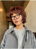 レイヤーボブ　ボブパーマ パーマ ミニボブ 切りっぱなしボブ