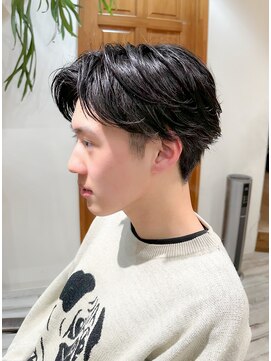 ラポール(Rapport) 福島市メンズ/学生人気◎センターパートニュアンスパーマ