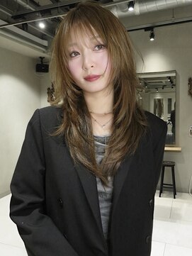 ニュートン(NEWTON) 【newton×梅原】ハッシュカット／ブリーチなしダブルカラー