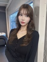 エル バイ ホーム(L by HOME)&nbsp;明るめモカベージュ ブリーチなし レイヤーカット