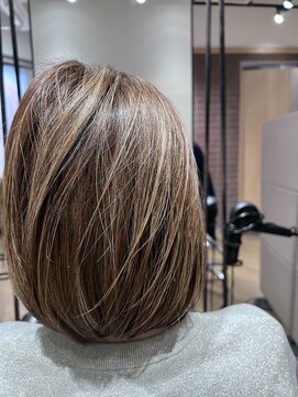 アーカイブ(archive) ぱっつんボブのハイライトデザイン/白髪ぼかし対応 archive垂水