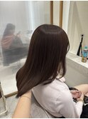 透明感カラー　モカブラウン