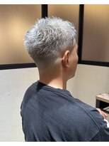 ブリック ヘアアンドスパ 松山(BRICK HAIR&SPA) ホワイトスパイキーショート