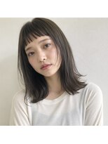 アンリエラ(Unliera) くびれミディアム/オン眉/グレージュ/松山美容室