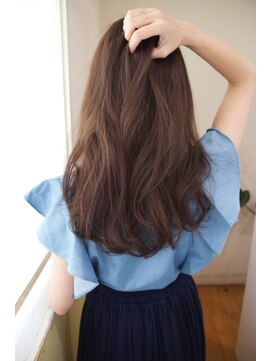 カットルームカラー 放出店 キレイになれる♪フレンチ セミロング×ナチュラルグレージュ