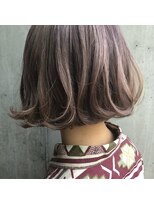 アコット(Acotto.)&nbsp;Acottoワンレンボブとラベンダーベージュカラー