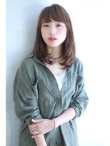 オーロ 宝塚店(ORO)&nbsp;似合わせカットアッシュブラウンの大人かわいい小顔セミディ