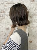 ３０代４０代小顔外ハネボブアッシュ【Ruufus恵比寿渋谷】31579