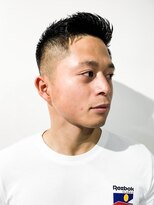 フジヤマ バーバー ショップ(FUJIYAMA BARBER SHOP)&nbsp;七三オールバックツイストパーマコンマヘア