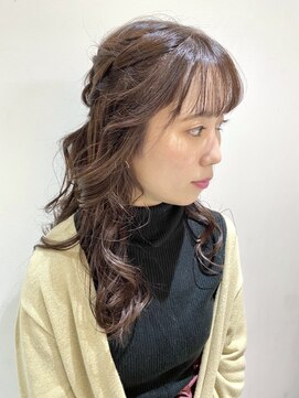 フォーク FOLK 【FOLK】簡単アレンジ♪ナチュラルベージュロングハーフアップ☆