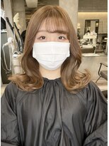 トルネード(TORNADO) 韓国ヘア20代30代40代 くびれヘア ミルクティーベージュM38