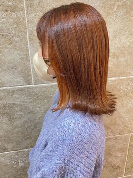 グリッター(GRITTERs) ブリーチハイライト×オレンジ