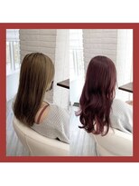 クラン ヘアーアンドスタジオ(CLAN hair & studio)&nbsp;ハイトーンエクステブリーチインナーミルクティーベージュ