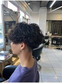 波巻きスパイラルパーマ　波巻きパーマ　スパイラルパーマ