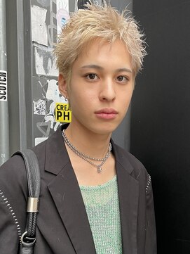 スー 渋谷(suu) スパイキーショートメンズハイトーン