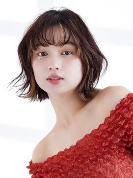 ラフィス ヘアー ティア 垂水店(La fith hair tear) 【over hair】インナーカラー×外ハネボブ