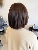 レポヘアー(Repos hair)&nbsp;大人ガーリー チョコレート プリカール 小顔 丸みショートボブ