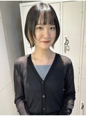 レイヤーボブ　くびれボブ　ショートヘア