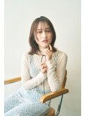 小顔ヘア/レイヤーボブ/ミルクティーベージュ【池袋】