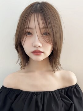 ラフ 新宿(Laff) くびれボブ×ショコラアッシュ【束感/ヘルシースタイル/新宿】