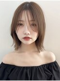 くびれボブ×ショコラアッシュ【束感/ヘルシースタイル/新宿】