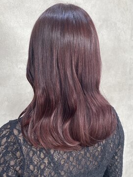 ルノン フィージュ(LUNON fieju) ボルドー/レッド/ラベンダー/くびれ巻き/艶髪