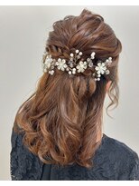 アールモンドヘア新世界&nbsp;【北見】#ヘアアレンジ#ヘアセット#ハーフアップ