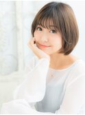 武蔵小杉/髪質改善/マロンベージュ☆小顔丸みマッシュボブb