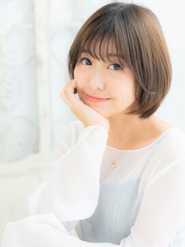 アン 武蔵小杉(un) 武蔵小杉/髪質改善/マロンベージュ☆小顔丸みマッシュボブb