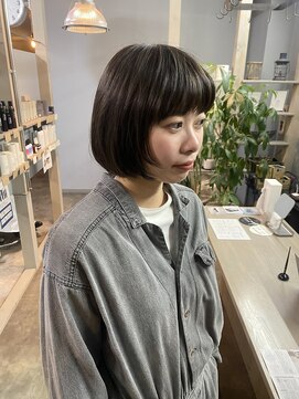 スエシカ(hair&foliage suecica) 顔周りレイヤーボブ