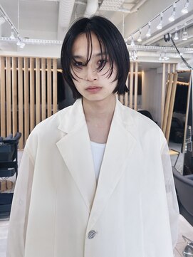 メゾンアクア 表参道(Maison ACQUA) =メンズボブ/スパイキーショート/フェザーパーマ／MEN’S HAIR