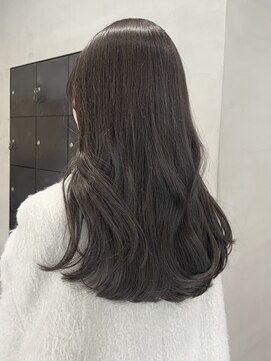 ヘアー アイス ルーチェ(HAIR ICI LUCE) ブリーチなし透明感カラーオリーブグレージュ夏カラー/今枝