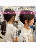 キッズカット☆女の子前髪ありショートボブマッシュボブ☆小学生