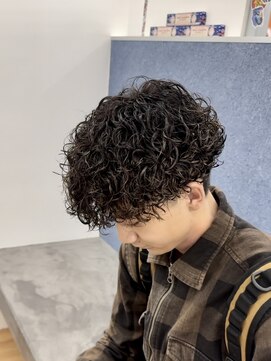ビカムメンズヘアー 栄店(become men's hair) 刈り上げマッシュプードルパーマ栄