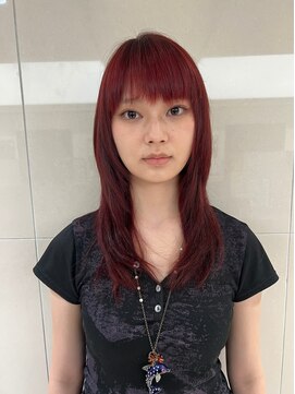 ピークアブー ワン(PEEK-A-BOO ONE) 赤髪レッドヘアブリーチなしダブルカラー